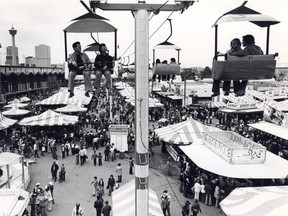An early 1970s photo of the Stampede grounds. Photo: Herald archives