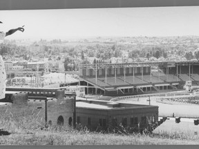 The Stampede Grandstand was unveiled in 1961.  Herald file photo.