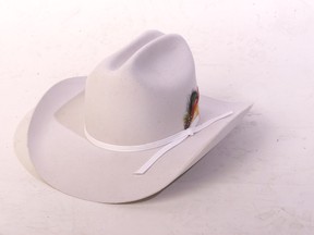 The  official "White Hat"  by Smithbilt. Photo by Ted Jacob, Calgary Herald.