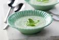 Chilled Cucumber Apple and Mint Soup. Courtesy / Dairy Farmers of Canada