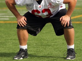 Jon Gott is dealing with concussion issues for the second straight year at Stamps training camp.