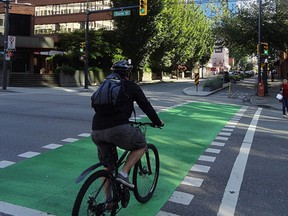 Cycling in Vancouver for Velo-City 2012. Courtesy, European Cyclists' Federation.