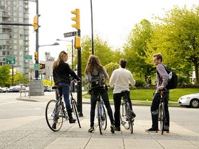 Vancouver cyclists on the streets around the Velo-City 2012 conference. Courtesy, European Cyclists' Federation.