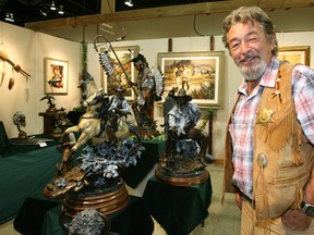 Calgary artist Vilem Zach was the artist who created the bronze sculpture "Our Land, Our Future" on the Stampede grounds in 1986.  Herald file photo