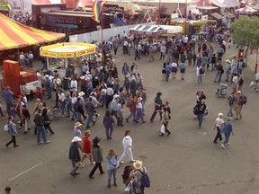 Great weather kept the crowds outdoors at the '94 Stampede. 
Photo: Herald archives