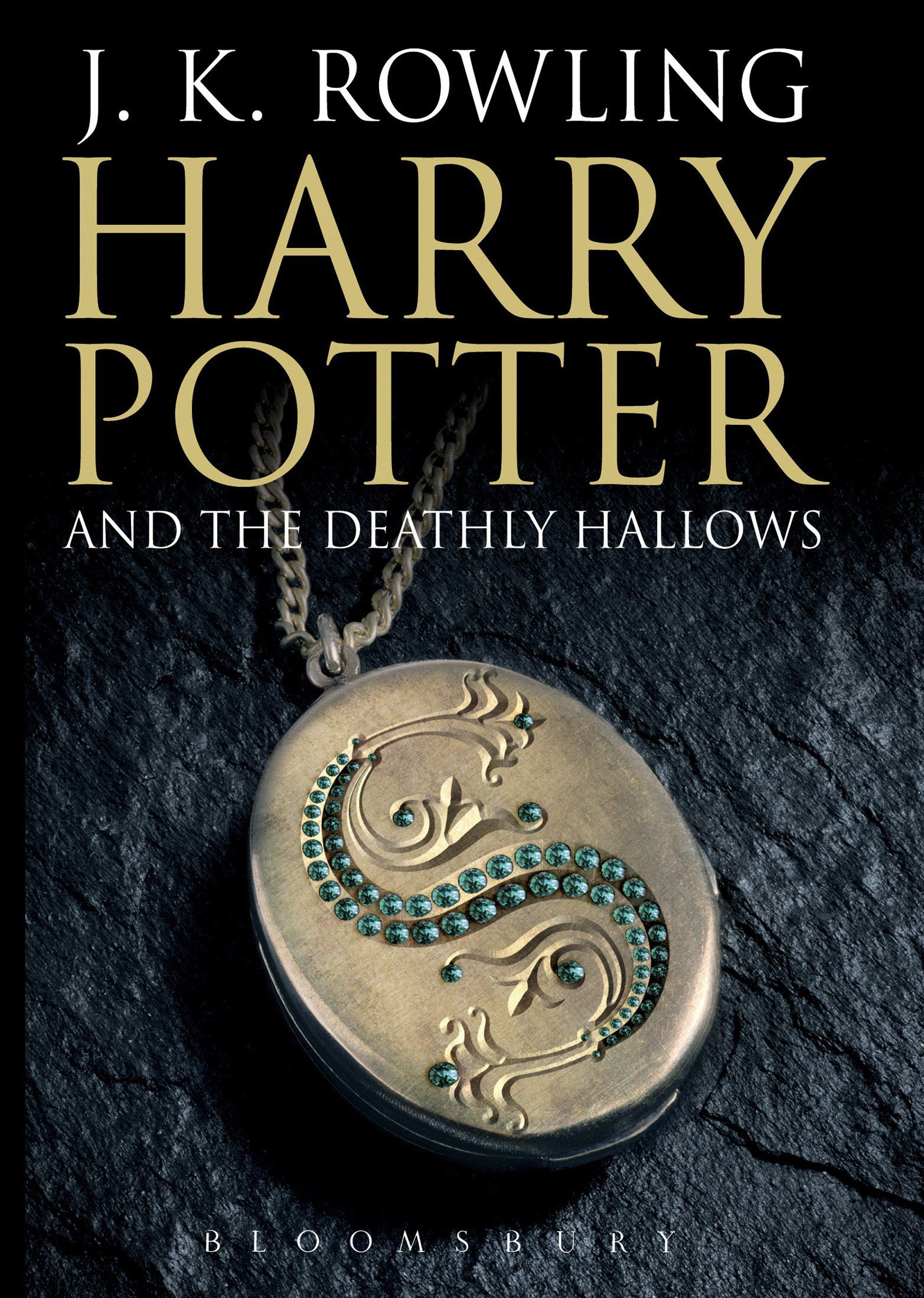 The adult edition book jacket for the upcoming book ‘Harry Potter and the Deathly Hallows.’