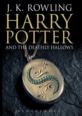 The adult edition book jacket for the upcoming book ‘Harry Potter and the Deathly Hallows.’