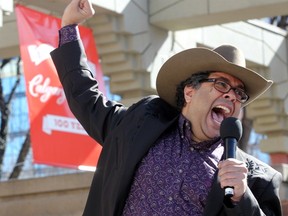 Mayor Naheed Nenshi winds up before asking one of his patented "tough questions."