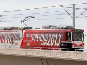 West LRT test train rolls earlier this year.