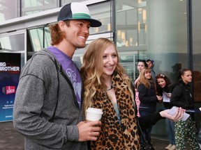 Hayden Moss, winner of Big Brother 12 in the U.S., worked the crowd at the Big Brother Canada auditions in Vancouver. Calgary gets its casting call this Sunday.