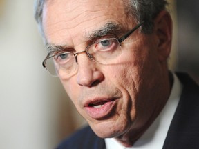 Minister of Natural Resources Joe Oliver speaks during a press conference on Parliament Hill in Ottawa on Monday, May 7, 2012. THE CANADIAN PRESS/Sean Kilpatrick