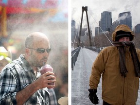 Two faces of Calgary weather