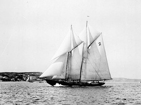 One of Canada's enduring symbols, the Bluenose.
Photo: Courtesy, Library and Archives Canada