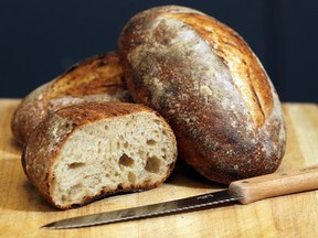 Sourdough loaves from Sidewalk Citizen Bakery. Photo from the Calgary Herald archive.