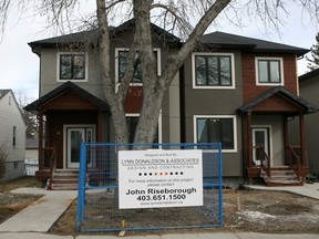 A new duplex in Mount Pleasant, 2011. Lorraine Hjalte/Calgary Herald