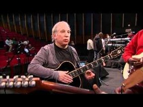 Paul Simon, in a scene from Under African Skies.