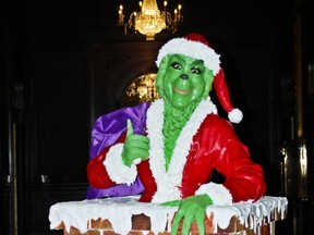 The Grinch at the Fairmont Palliser Hotel in downtown Calgary