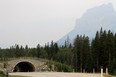 A wildlife crossing over the Trans-Canada Highway in Banff National Park this summer. Photo by Leah Hennel/Calgary Herald.