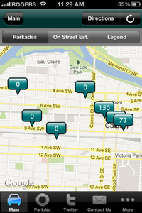 Parkplus app parkades