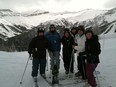 Ladies in the Thursday ski course at Lake Louise