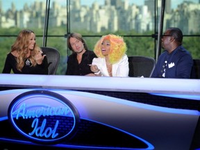 American Idol's new judging panel of Mariah Carey, left, Keith Urban, Nicki Minaj and Randy Jackson unveiled their group dynamic on Wednesday's two-hour premiere.