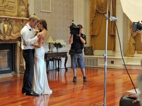 Sean and Kristy make a picture-perfect couple during the Harlequin photo shoot on The Bachelor.