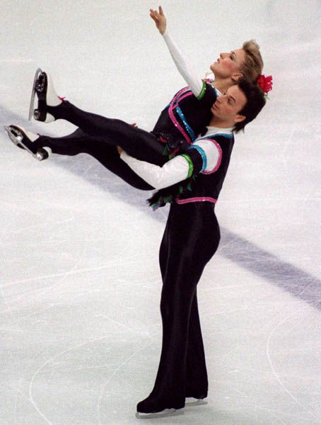 Canada's Tracy Wilson and Robert McCall  participate in the figure skating - ice dance event at the 1988 Winter Olympics in Calgary. (CP PHOTO/COA/ C. McNeil)