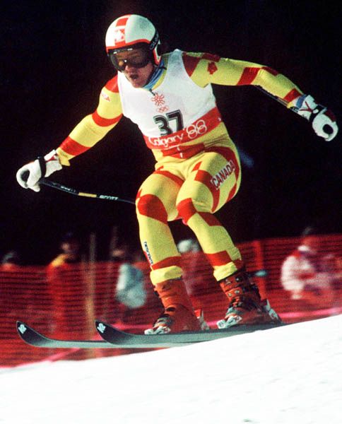Skier Jim Read, among those disqualified for not having official seal on ski uniform.