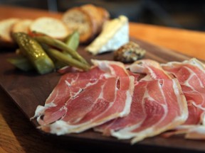 Charcuterie plate from Bar C. Photo, Calgary Herald archive.