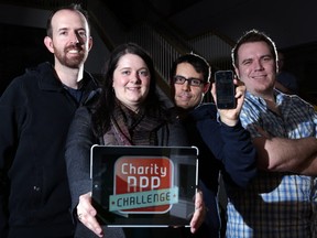 The winners of the Charity App Challenge