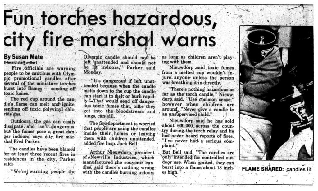 Feb 16, fun torches warning