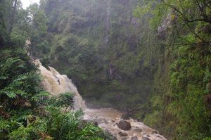 muddy waterfall