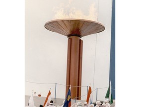 The Olympic cauldron at the '88 Winter Olympics in Calgary.
Photo: Herald archives