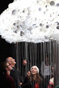 Caitlind Brown and Wayne Garrett's Cloud, which was part of Nuit Blanche, an all-night art party that attracted over 10,000 people to Olympic Plaza.