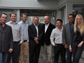 Left to Right: Jason Myers, CFO; Taylor Mathewson, Director of Software Development; Adam Keet, Customer Support Operations; Andy Yadegar, Director of Product Management; Mark Eyre, Director of Customer Operations; Steven Hung-muk Kim, Financial Analyst;
Rohit Joshi, CEO and
Vonda-Lee Sharun, Marketing Coordinator