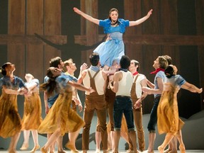 Alberta Ballet's latest production Balletlujah blends dance with the songs of k.d. lang to create a prairie celebration of music and movement. Photo by Ted Rhodes, Calgary Herald.