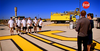 Chefs on the Pearson International Airport tarmac. Image courtesy Food Network Canada.