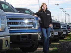 Jackie DiMarco, Ford  Motor Company's Chief Engineer for F-150 trucks and Expeditions, was in Calgary recently.