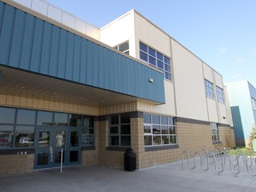 The newly constructed Captain Nichola Goddard School, in Calgary, Alberta.