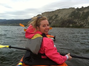 Paddling from the shores of Penticton beach to  wineries on the Naramata Bench.