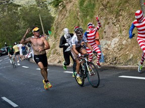 Why do cycling fans act so crazy? Because they are having fun.