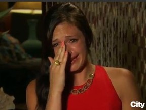 Happy tears or sad tears? Seeing that it's Des, chances are it's both. The Bachelorette cried her way through the finale and still ended up with a ring.