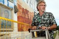 Jerry Shiel decided to make something good out of losing his house in High River to flooding. He created an art wall on the outside of his home to lift people's spirits.