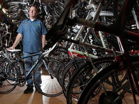 Kevin Senior of Calgary's Bow Cycle says he's hopeful the federal government will make it cheaper to import bikes into Canada.