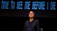 Comedian and actor John Cleese performs a mic check before his performance in Calgary on Wednesday.