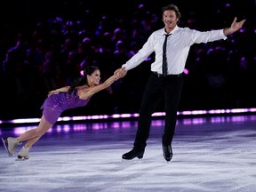 Marcy Hinzmann and Mike Krushelnyski are the first team eliminated from Battle of the Blades this season.