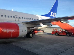 SAS airplane