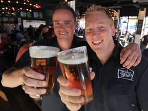 Calgarians Jeff Orr and Graham Sherman of Tool Shed Brewing are a start-up success -- but minimum production quotas in Alberta forced them to B.C., where they brew their beer under contract with at an existing brewery. Alberta's move to scrap the quota will make it easier for small breweries to start in Alberta.