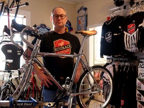 Dan Richter, pictured at his store Cafe Roubaix Bicycle Studio in Cochrane.
