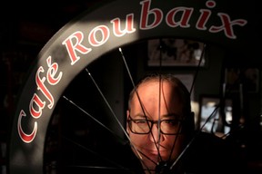Dan Richter, pictured at his store in Cochrane Cafe Roubaix Bicycle Studio.